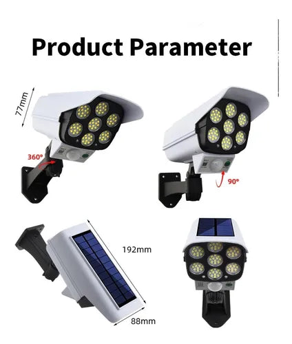 Pack 3 focos solares con sensor