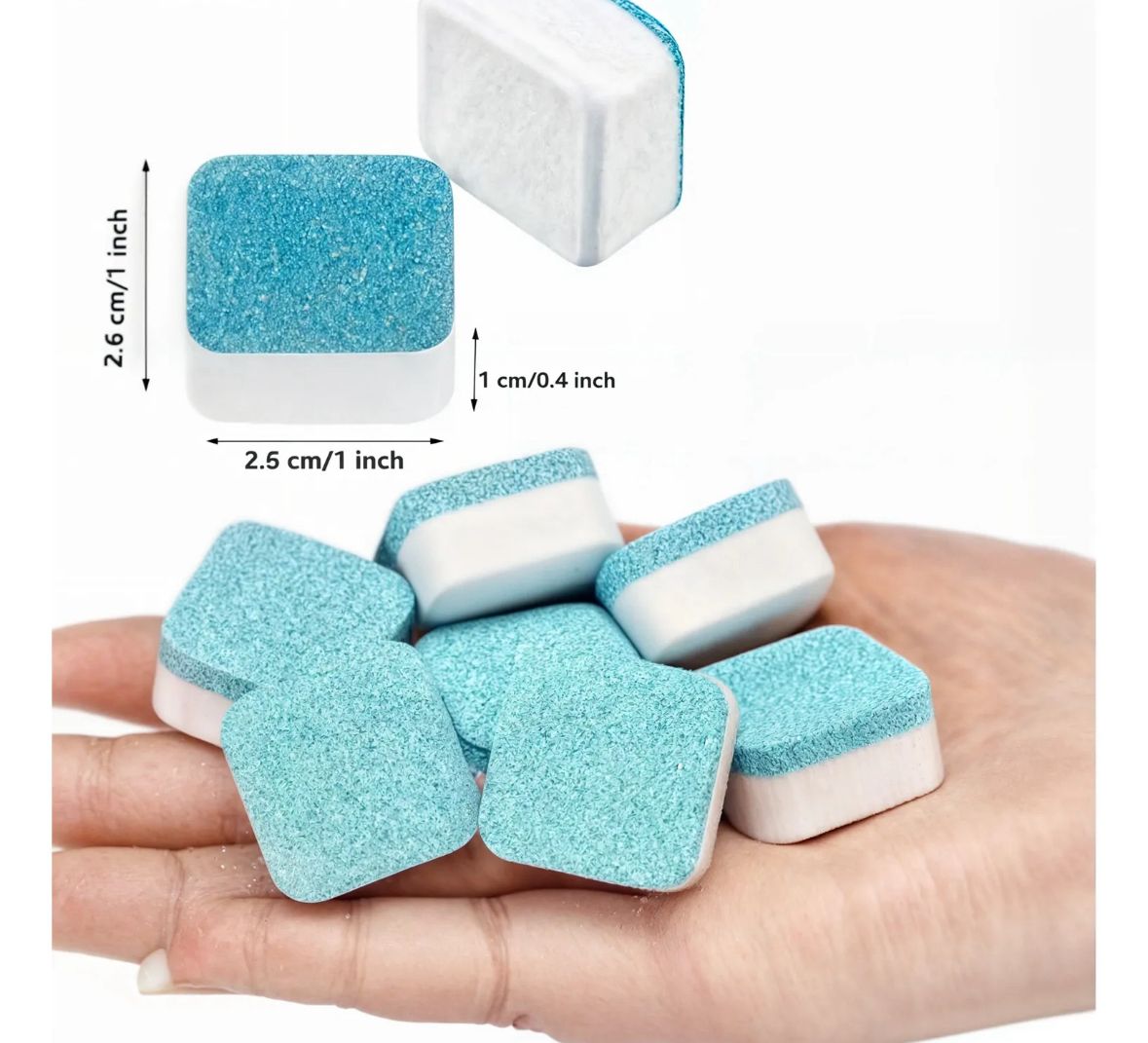 Pastillas para lavadora detalle