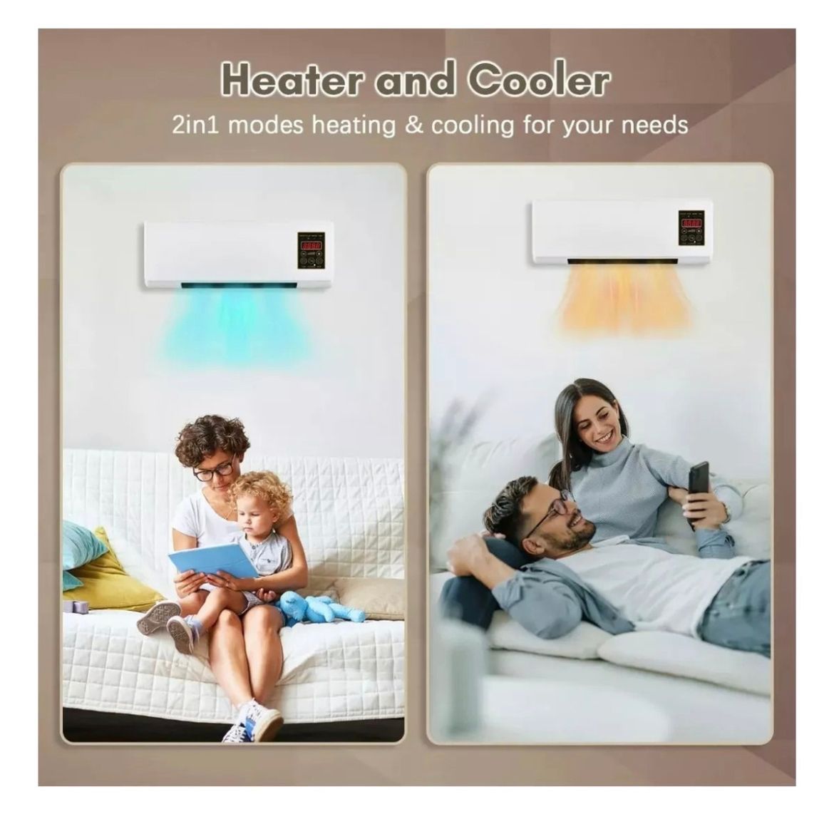 Calefactor de pared instalado
