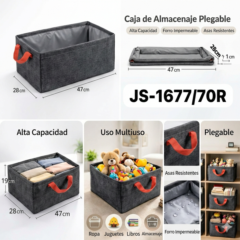 Canasta organizadora plegable