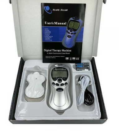 Electroestimulador TENS con 4 electrodos
