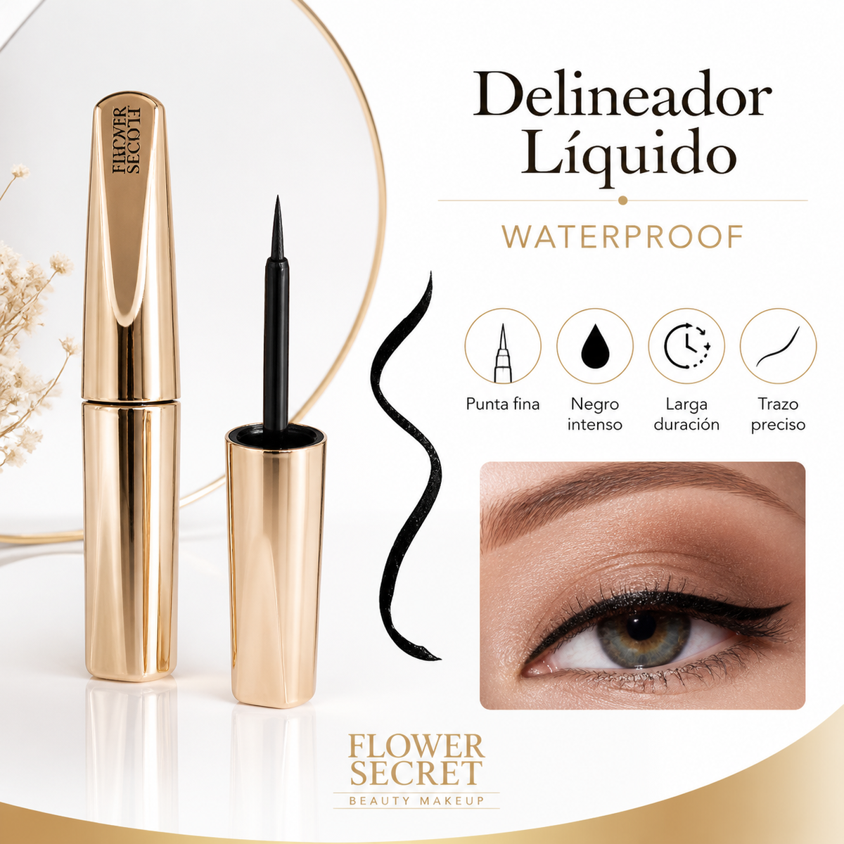 Delineador líquido trazo