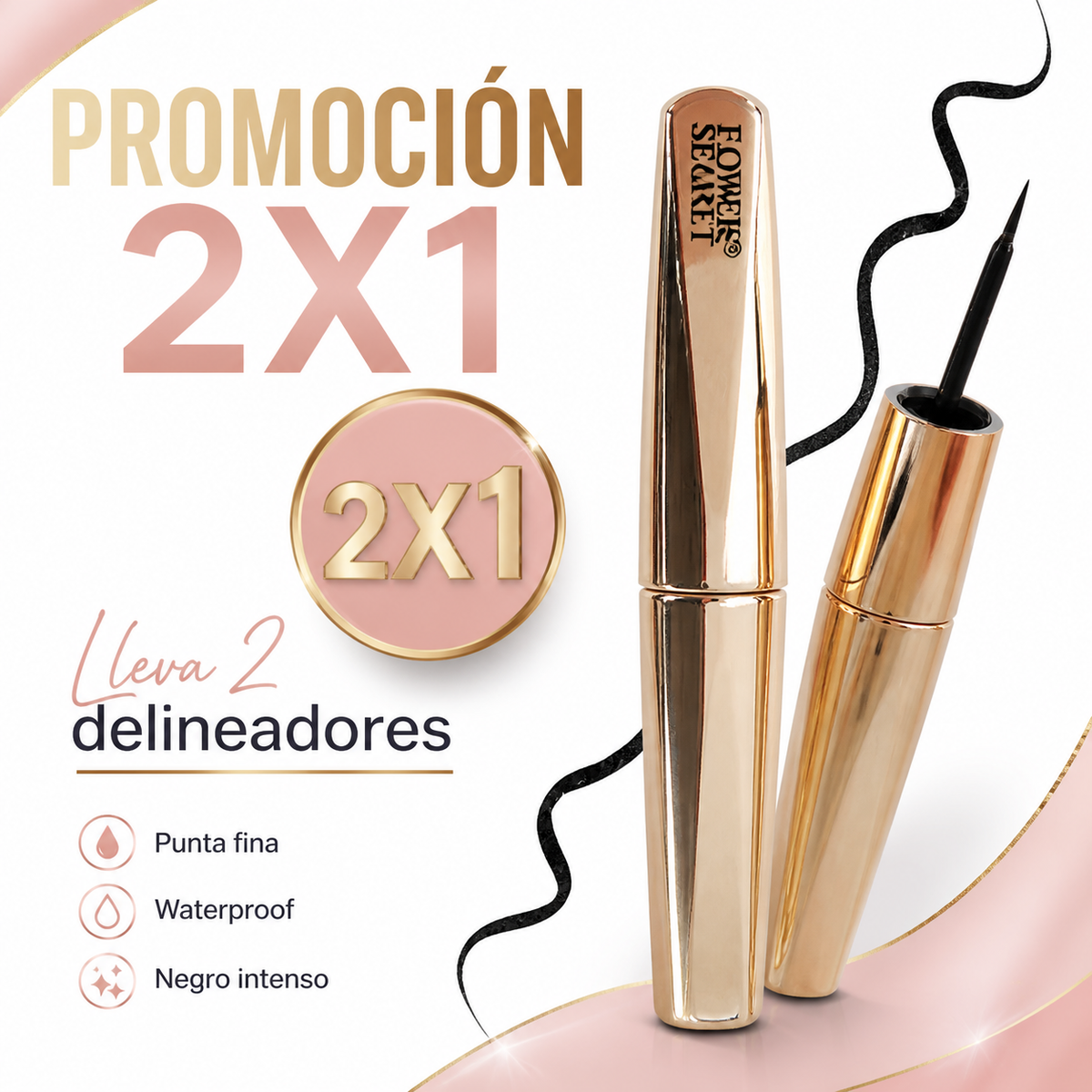 Delineador líquido uso