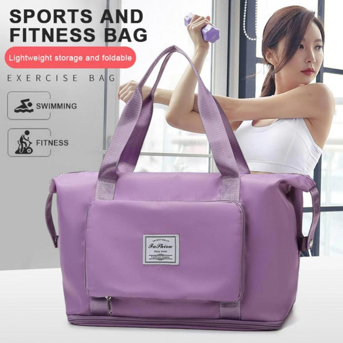 Bolso de viaje plegable detalle