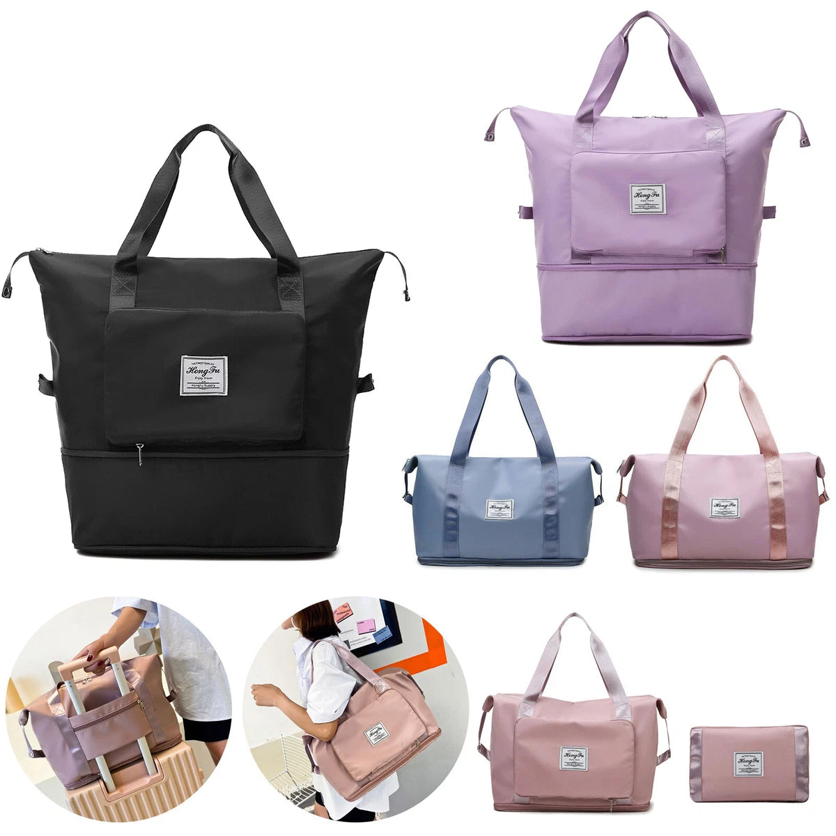 Bolso de viaje plegable amplio