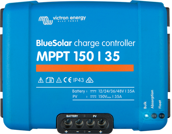 BlueSolar
  MPPT 150/35 Regulador de Carga 12/24/36/48V-35A 150V
