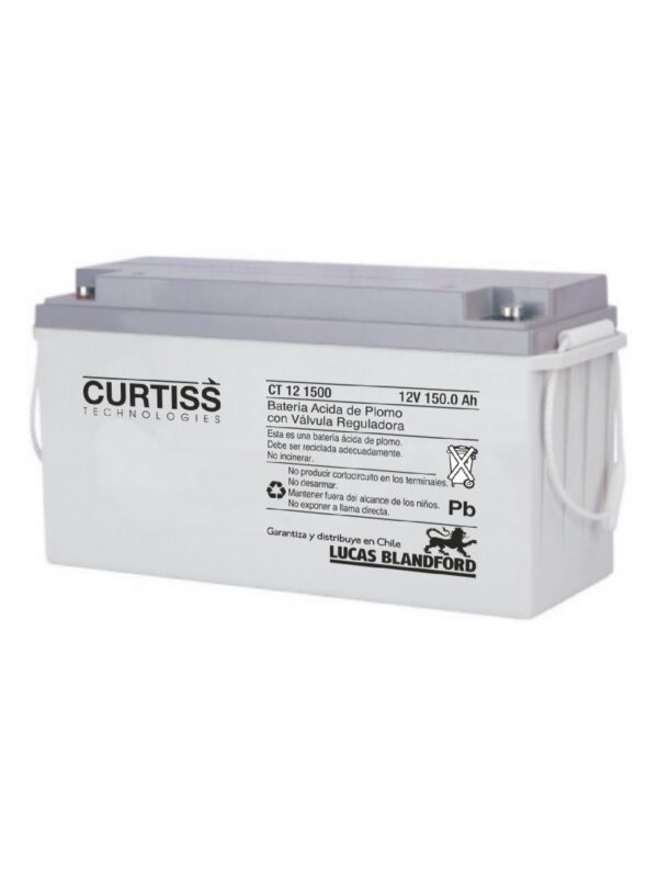 Batería
  12V 150Ah Curtiss AGM Ciclo Profundo